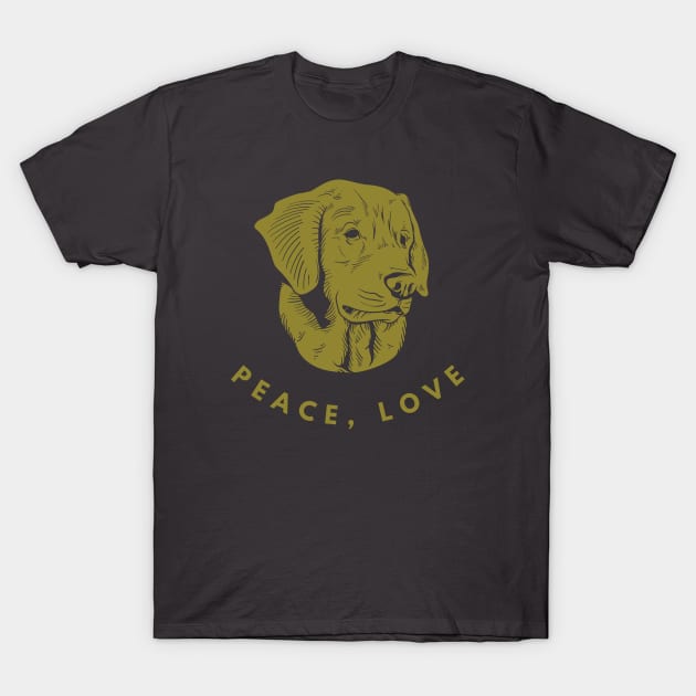 dog lovers gold T-Shirt by supersonic.std